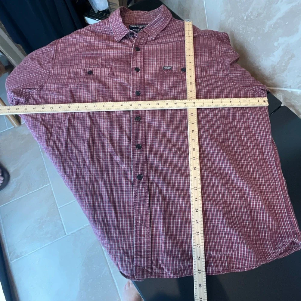 Polo Sport Ralph Lauren Men's‎ XXL Plaid Button Down Long Sleeve Shirt Sportsman